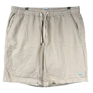 Wellen Cotton Linen Easy‎ Shorts Men XL Tan Huckberry Outdoor Casual Lightweight